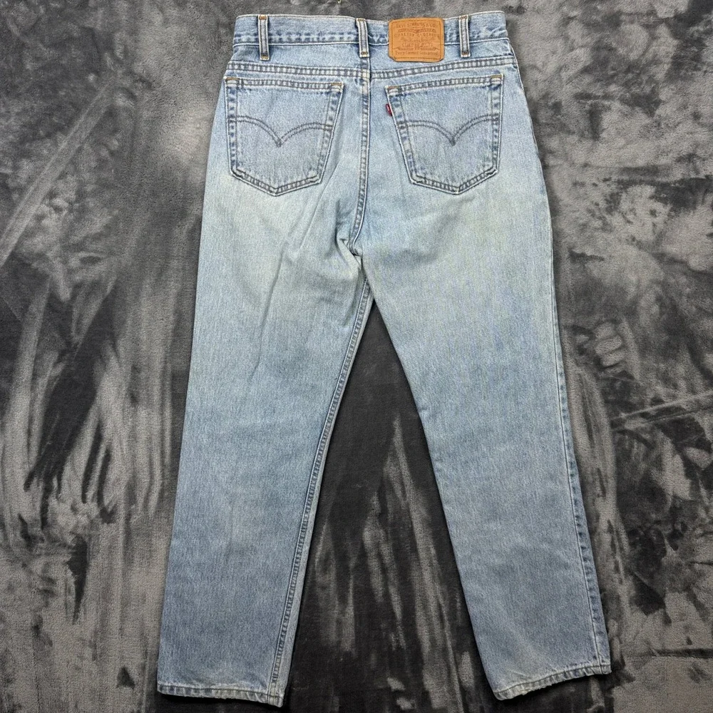 Levi's 515 Slim Straight Leg Jeans 33x30 Light Wash Blue Denim Cotton Canada
